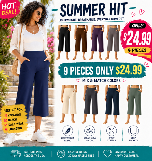💖Women's Capri Pants ·Soft & breathable fabric for luxurious comfort💖💖